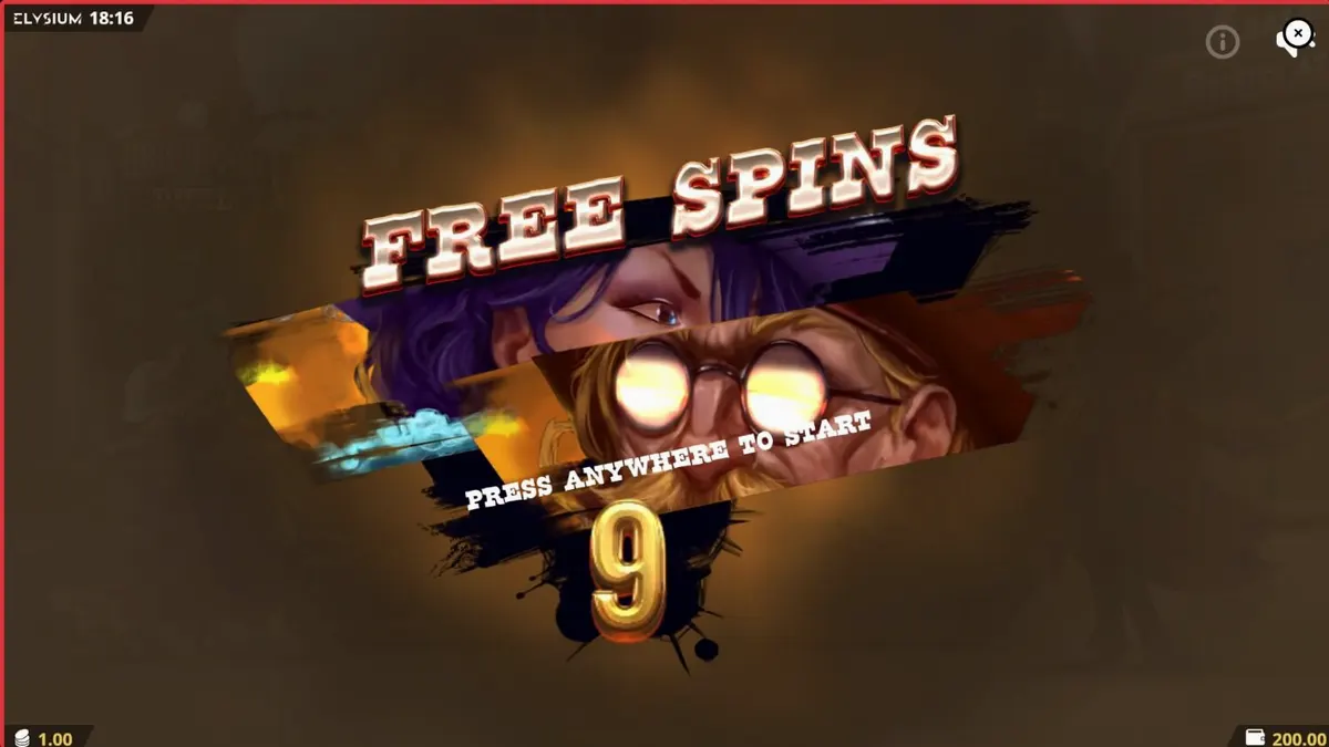 High Noon Duel slot machine action scene